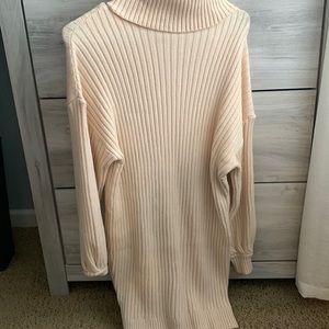 Turtleneck sweater dress